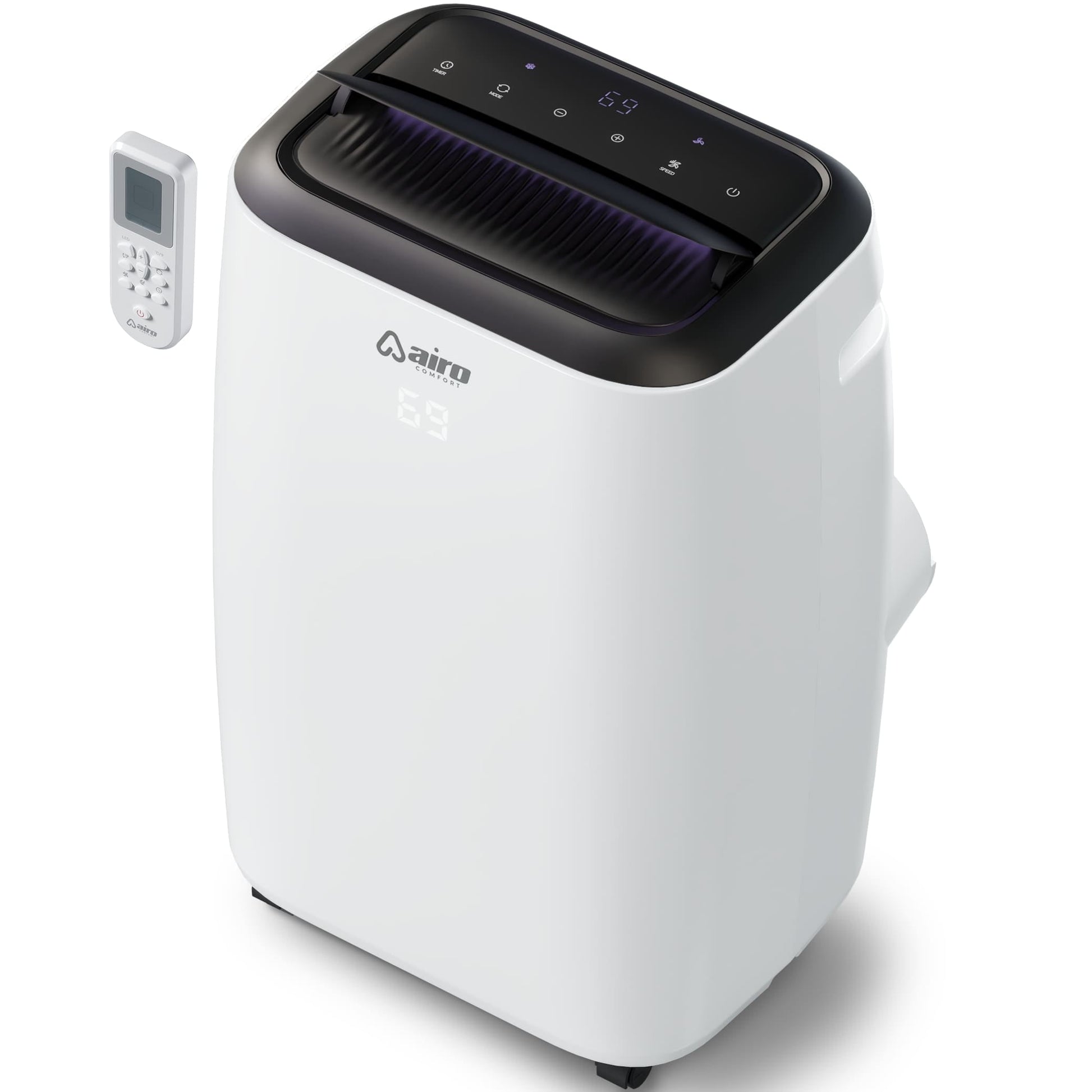 Airo Comfort Portable Air Conditioner 6000 BTU (8000 BTU ASHRAE). Standing AC Unit with DIY Window Kit