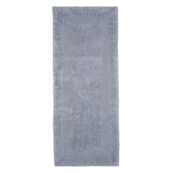 2X5 ft. Bath Runner Rug Reversible Bathroom Floor Mat, Silver